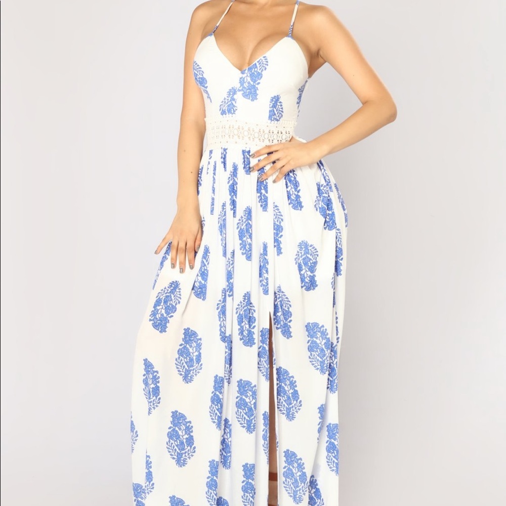 Maxi dress with racer back